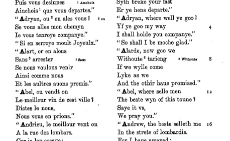 page from Caxton's Dialogues in French and English